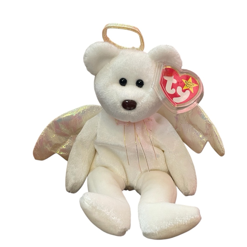 TY Halo Angel Bear Beanie Baby NWT